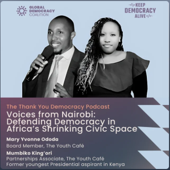 Mary Yvonne Ododa discusses youth leadership and democracy with the Global Democracy Coalition.