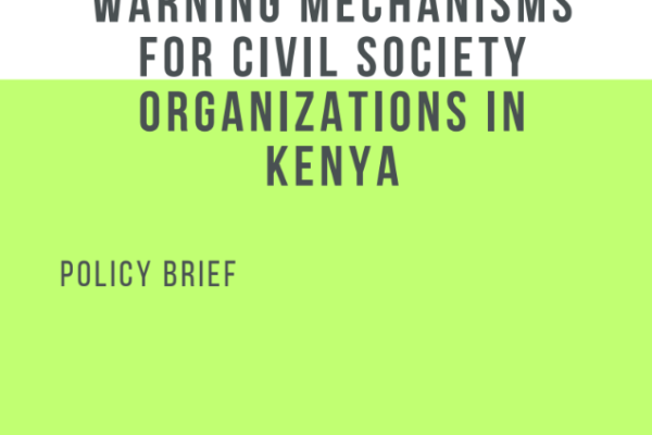 Enhancing Human Rights Advocacy Through Early Warning Mechanisms For Civil Society Organizations In Kenya